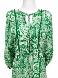 Emerald Paisley Maxi Dress