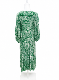 Emerald Paisley Maxi Dress