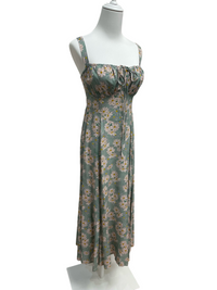 Meadow Daisy Tie-Front Midi Dress