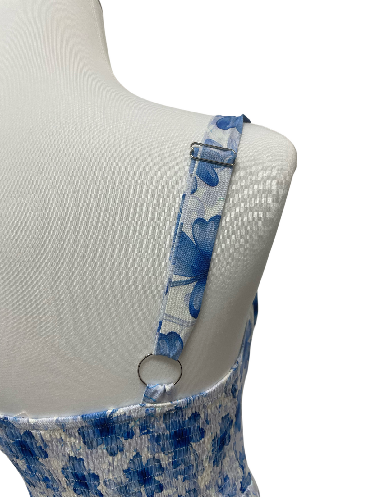 Azure Bloom Maxi Dress