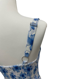 Azure Bloom Maxi Dress