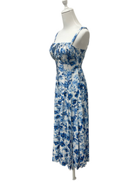 Sapphire Blossom Maxi Dress
