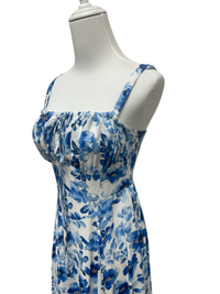 Sapphire Blossom Maxi Dress