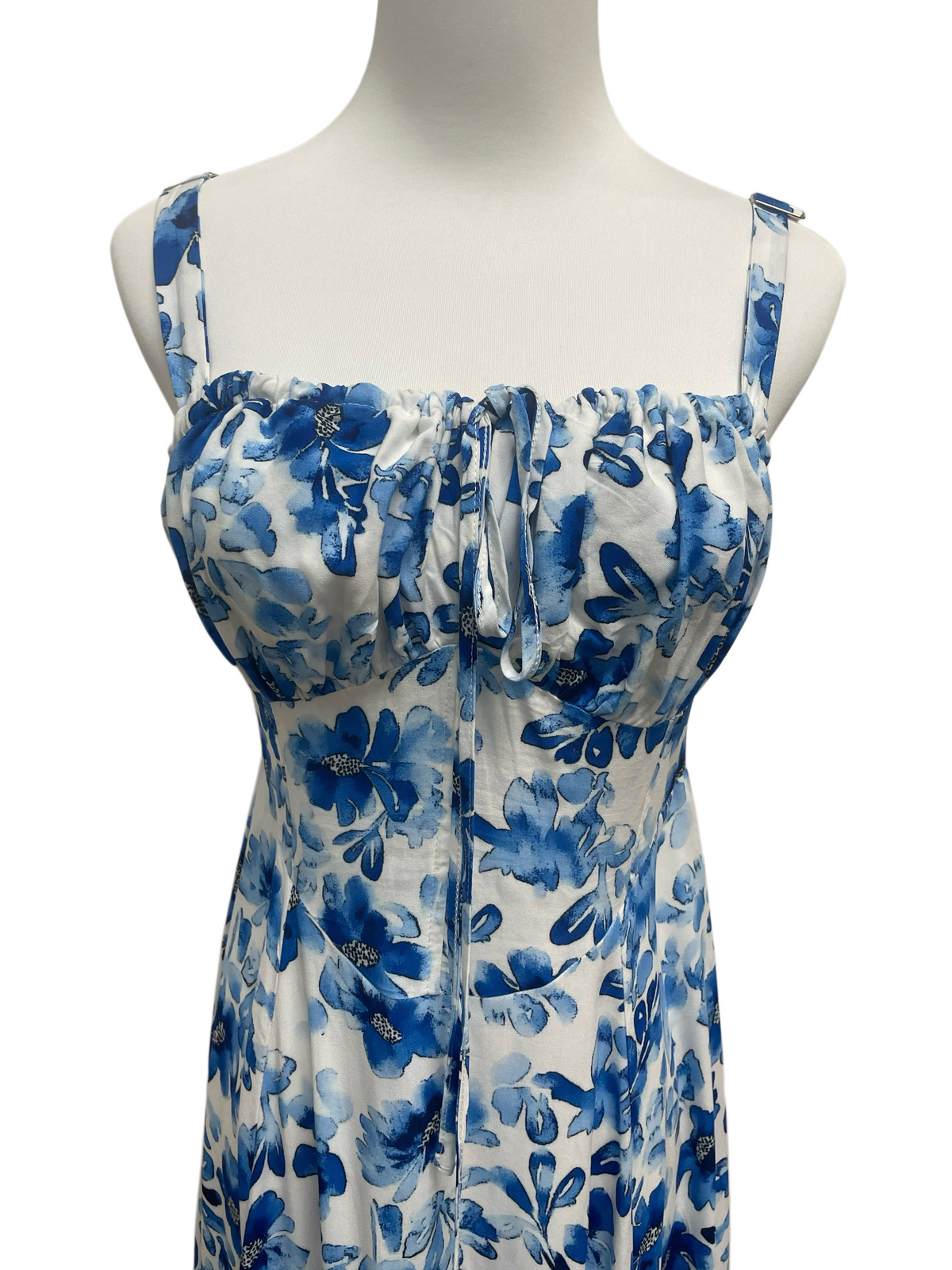 Sapphire Blossom Maxi Dress
