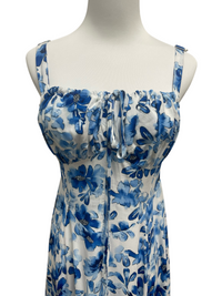 Sapphire Blossom Maxi Dress