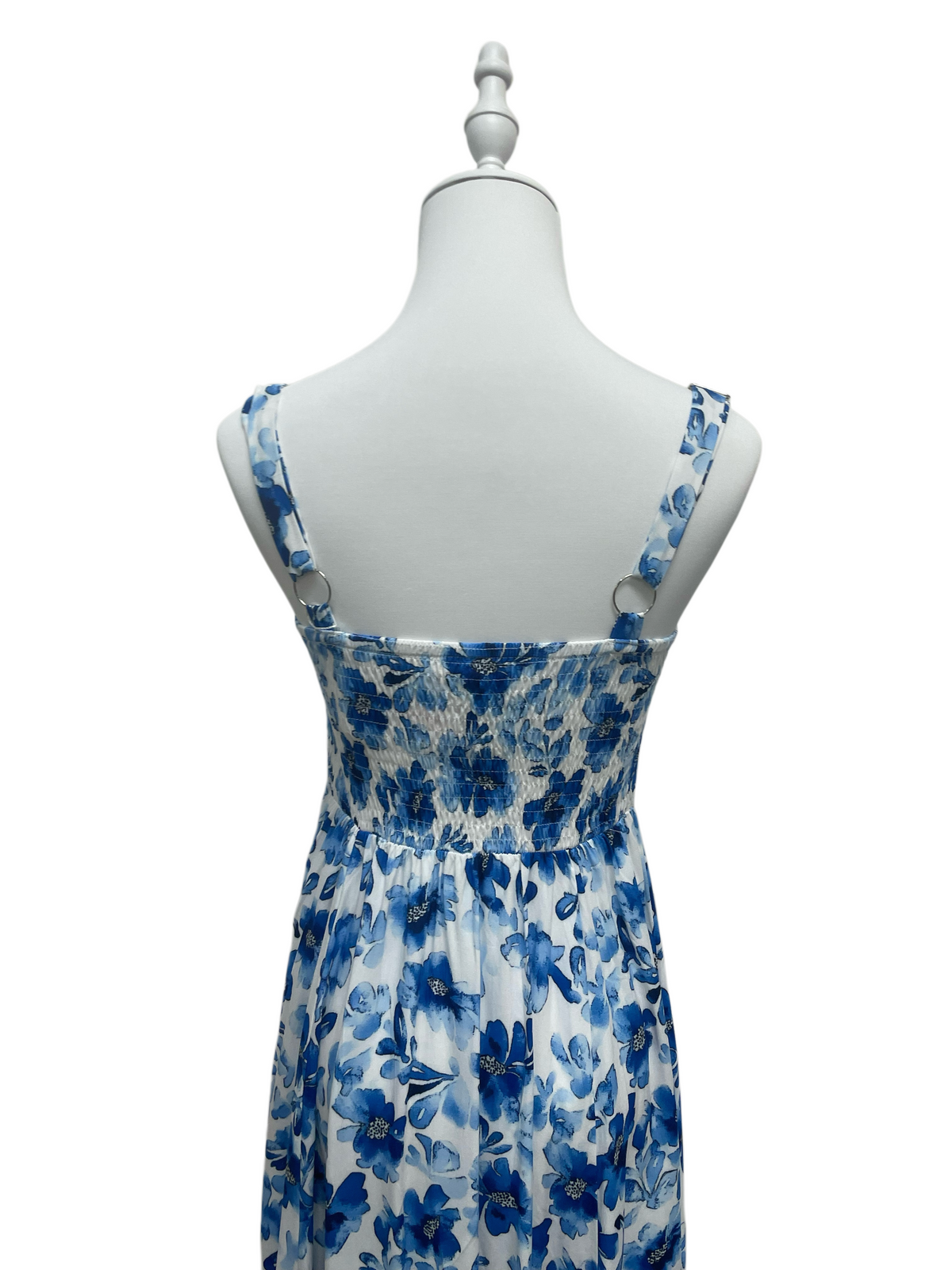 Sapphire Blossom Maxi Dress