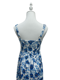 Sapphire Blossom Maxi Dress
