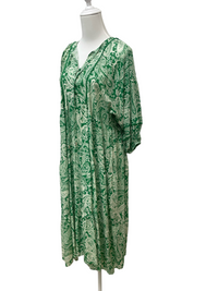 Emerald Paisley Maxi Dress
