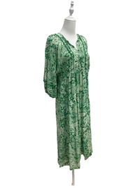 Emerald Paisley Maxi Dress