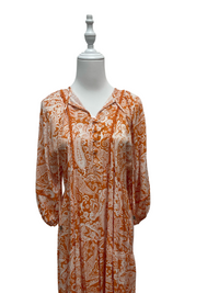 Terracotta Paisley Maxi Dress