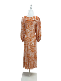 Terracotta Paisley Maxi Dress