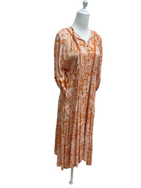 Terracotta Paisley Maxi Dress