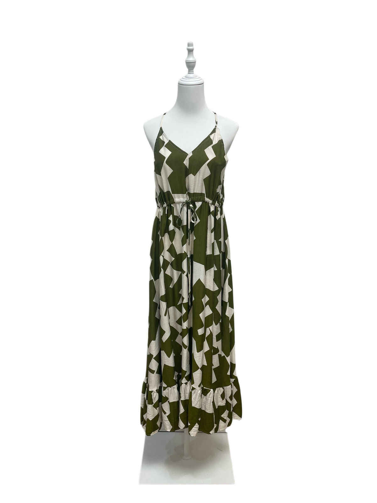 Olive Mirage Maxi Dress