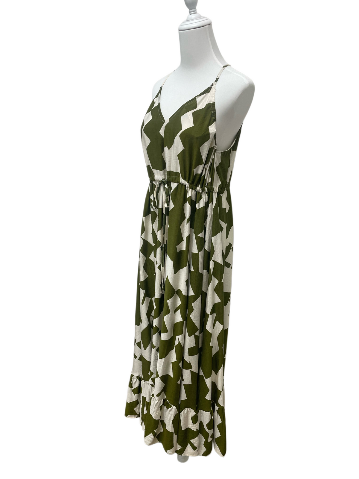 Olive Mirage Maxi Dress