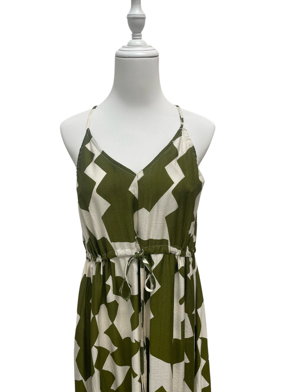 Olive Mirage Maxi Dress