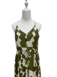 Olive Mirage Maxi Dress