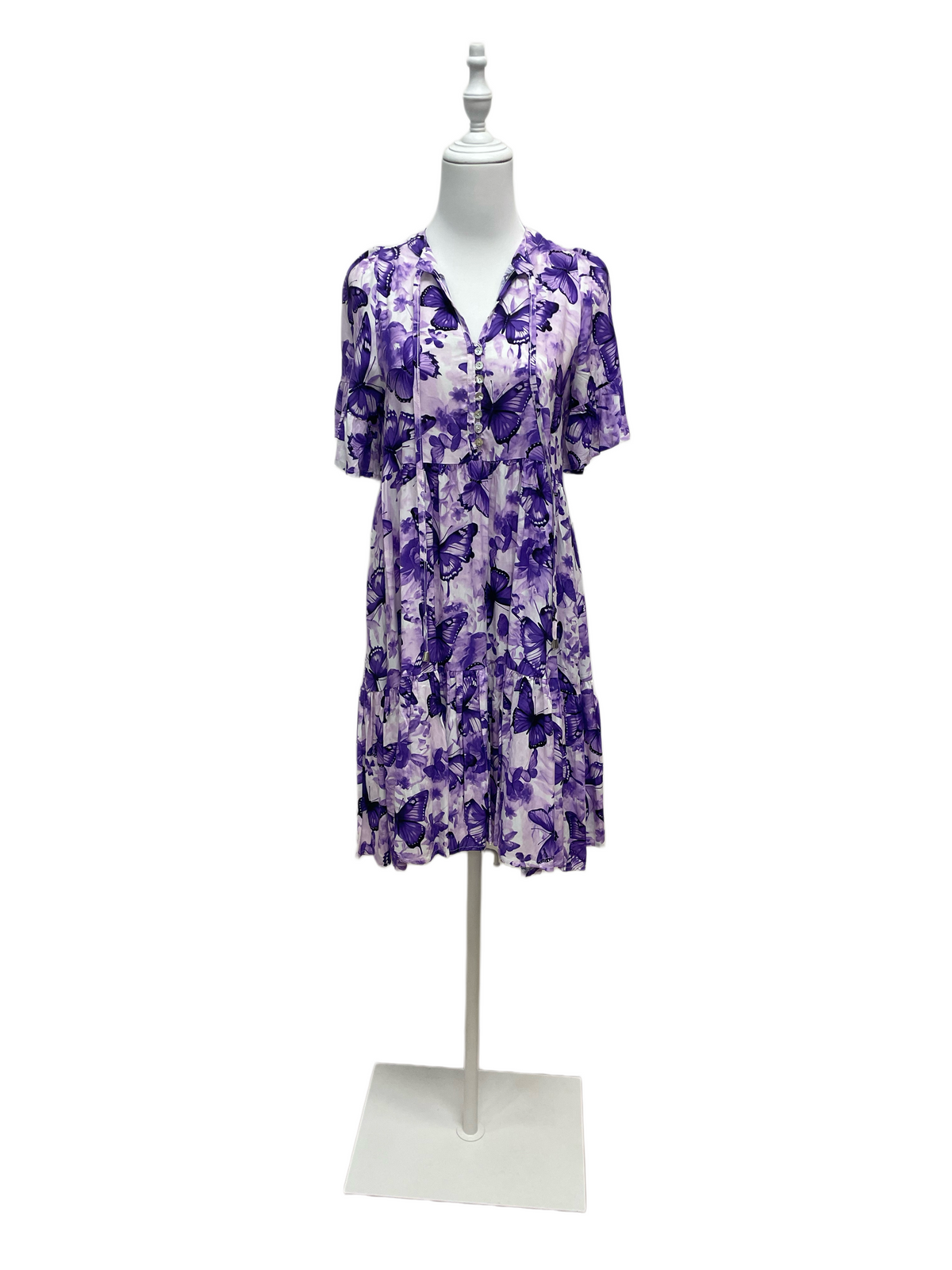 Violet Wings Midi Dress