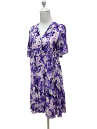 Violet Wings Midi Dress