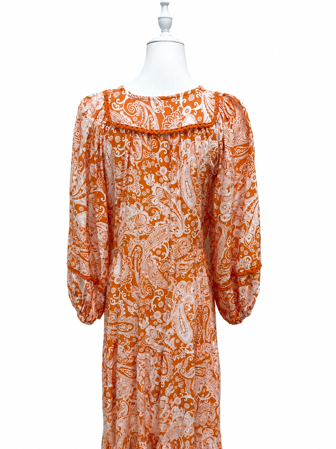 Terracotta Paisley Maxi Dress