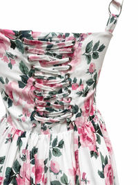 Blushing Rose Lace Mini Dress